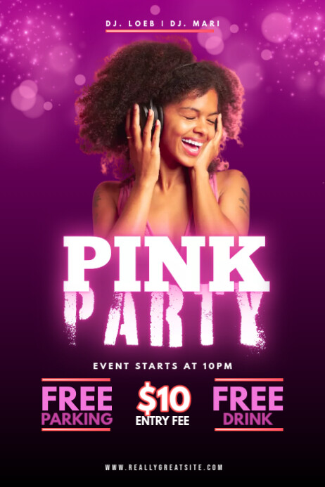 Copy of PINK PARTY | PosterMyWall
