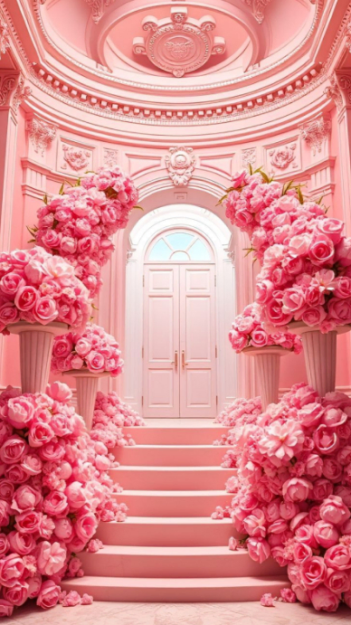 Pink R Entry Backround Pink Pastel