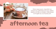 Pink Pastel Afternoon Tea Facebook Shared Image template