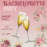 Pink Pastel Bachelorette Instagram Post template