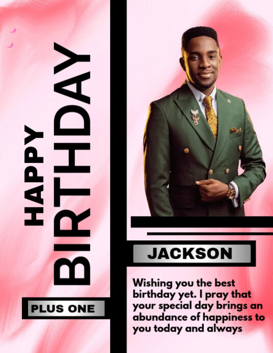 Pink Pastel Birthday Flyer  Flyer (us Letter) template