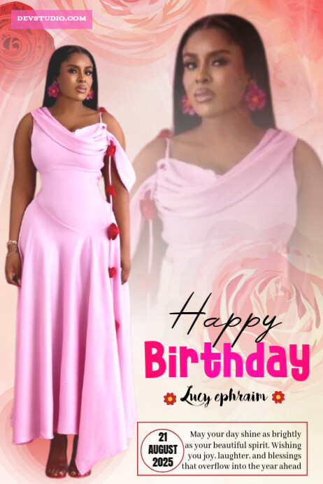 Pink Pastel Birthday Poster Template | PosterMyWall