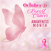 Pink Pastel Breast Cancer Awareness IG Post template