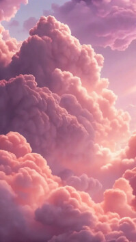 Pink Pastel Fantasy Sky Instagram Story template