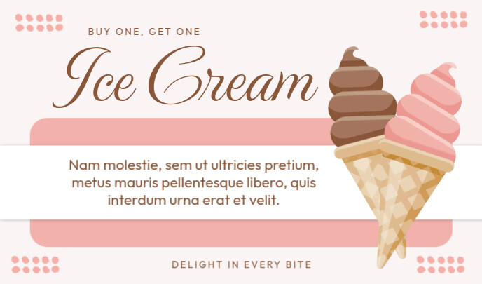 Summer Pastel Ice Cream Design