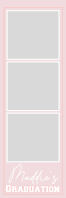 Pink Pastel Graduation Celebration Banner 2' × 6' Photo Frame Template