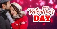 Pink Pastel Happy Valentine's Day Facebook Event Cover template