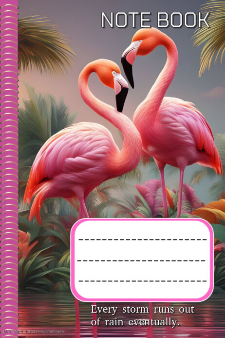 Pink Pastel Hardcover Notebook Journal Kindle Paperback Poster 海报 template