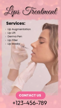 Rosa Lips Treatment Services Instagram-Reel Template
