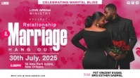 Pink Pastel Marriage & Relationship Design Video  Digital Display (16:9) template