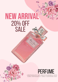 Putih Perfume Sale Promotion A4 Template