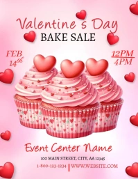 Pink Pastel Valentine Sale Flyer (us Letter) template
