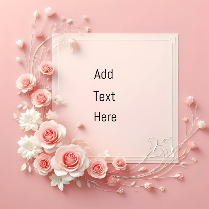 Pink Pastel Wedding Invitation Card Instagra Template | PosterMyWall