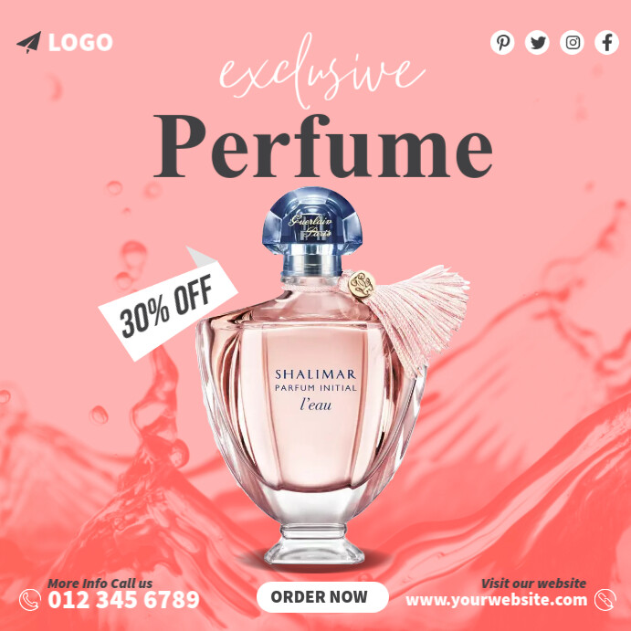 Pink Perfume Template | PosterMyWall