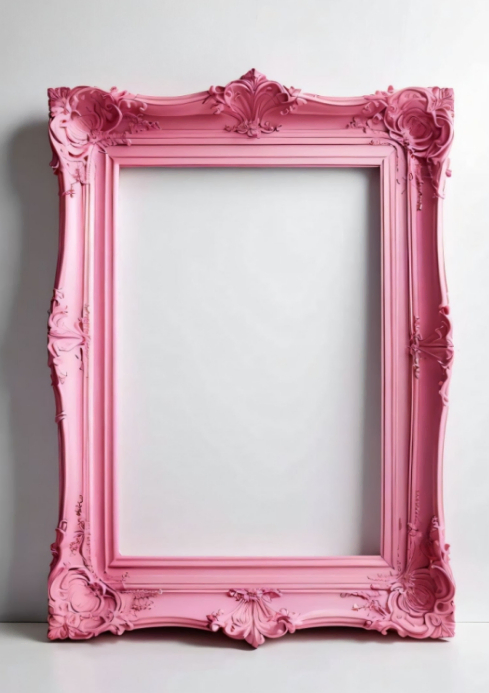Pink picture Decorative Frame Template | PosterMyWall