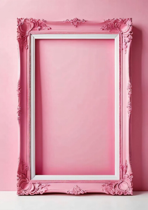 Pink picture frame Template | PosterMyWall