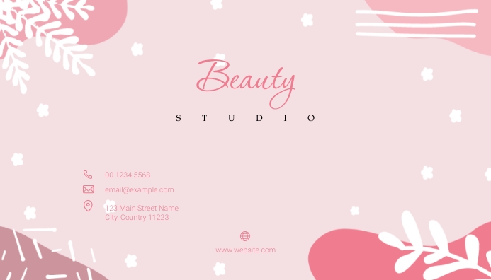 Pink Business Class Pink Professional Business Card Template | PosterMyWall