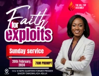 Pink Professional Church Flyer (us Letter) template