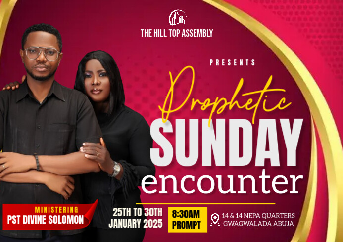 Pink Professional Church Flyers  A2 template
