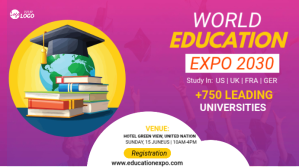 Pink Professional Education Expo Digital Display (16:9) template