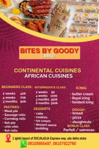 Pink Professional Food Flyer  Pinterest Graphic Pinterest-Grafik template