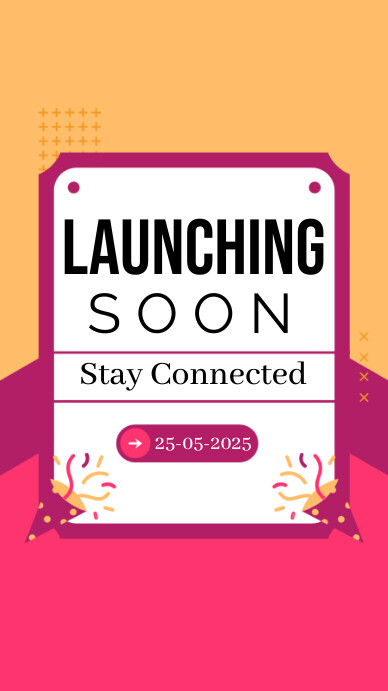 Launching Soon Notification Pink Professional Launching Soon Notice Insta Templat | PosterMyWall