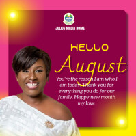 Pink Professional New Month Flyers  Instagram Post template