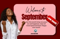 Pink Professional New Month Flyers  Tabloid template