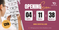 Rosa Optical Store Grand Opening delt Facebook-billede Template - Page 1