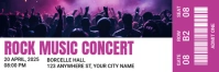 Pink Professional Rock Music Concert Twitter Banner template