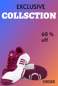Pink Professional Shoes Poster template