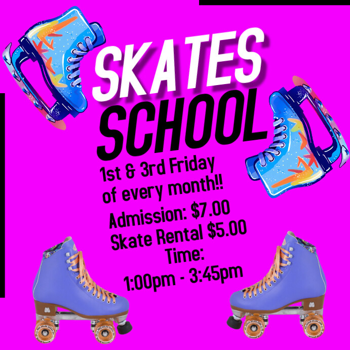 Pink Professional Skating Home Instagram Pos Template | PosterMyWall