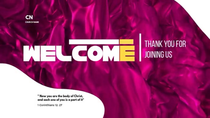 Pink Professional Welcome Video, Display Background Presentation ...