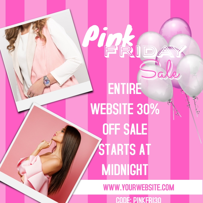 Pink retail flyer Template | PosterMyWall