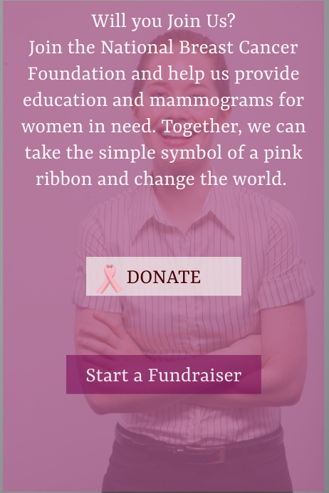 Pink Ribbon Template | PosterMyWall