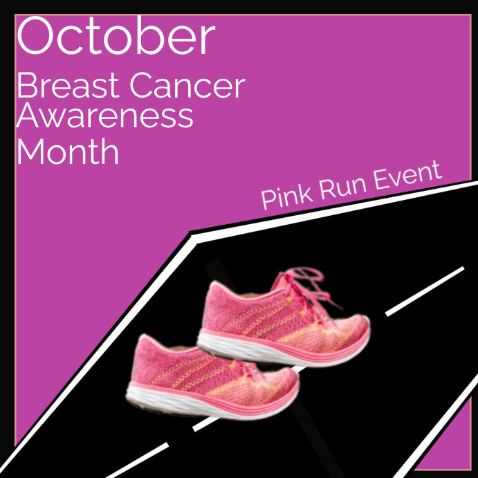 Plantilla de Pink Run Flyer | PosterMyWall