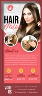 Pink Salon Rack Card template