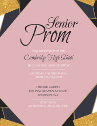 11 490 Prom Invitation Customizable Design Templates Postermywall