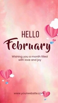 Hello February template | PosterMyWall