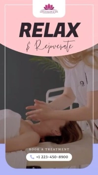 Pink Spa Instagram Story Video template