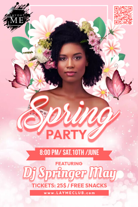 Copy of Pink Spring Party Poster | PosterMyWall