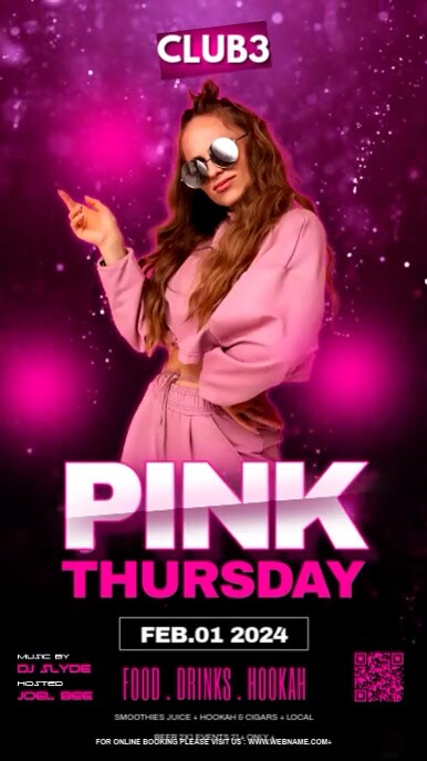 Pink Thursday Ads Instagram-Story template