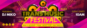 Pink Trans Music Festival Email Header Templa template
