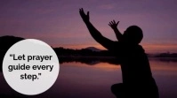 Pink Typographic Uplifting Prayer Messages Digital Display (16:9) template