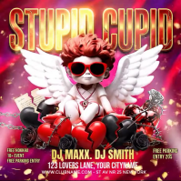 Pink Valentine's Day Club Event Instagram Post Video template