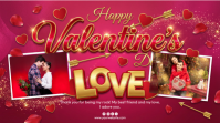 Pink Valentine's Day Digital Display Affichage numérique (16:9) template