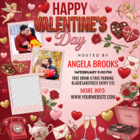 Pink Valentine's Day Event Instagram Post template