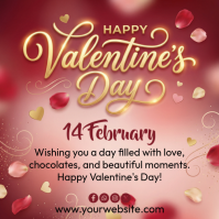 Pink Valentine's Day Instagram Post template