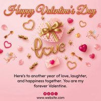 Pink Valentine's Day Instagram Post template