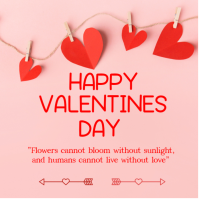 Pink Valentine's Day Instagram Post template